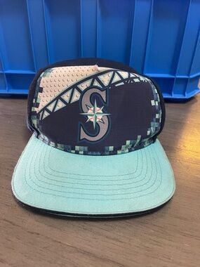 Kids Teal and Navy MLB Snapback Hat